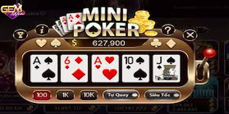 Những hành động có thể chọn trong poker Gemwin