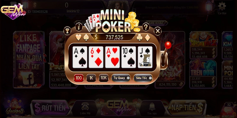 Nên chọn All-in or Fold Poker Gemwin ở vòng nào?